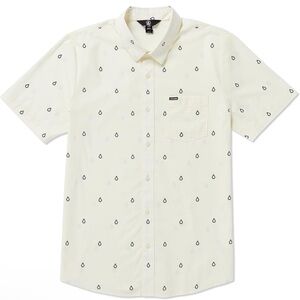 NWT Volcom Men's Patterson Short‎ Sleeve Woven Shirt - Lg